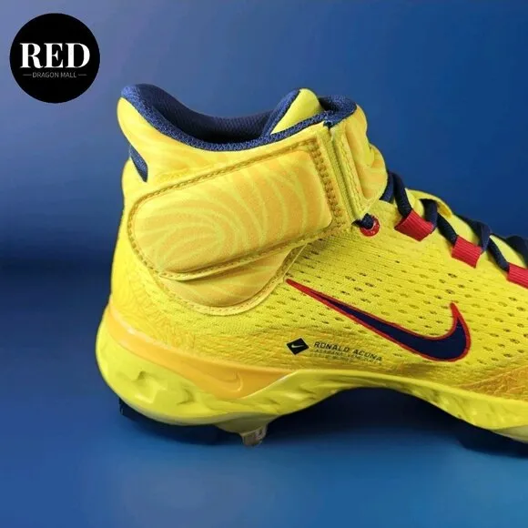 Nike Alpha Huarache Elite 4 Ronald Acuna Jr Baseball Cleats FZ3466-700 Men's 12