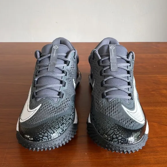 Nike Alpha Huarache Elite 4 Turf Baseball Black Gray Men's DJ6523-011
