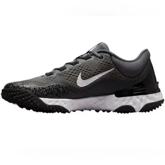 Nike Alpha Huarache Elite 4 Turf Baseball Black Gray Men's DJ6523-011