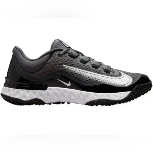 Nike Alpha Huarache Elite 4 Turf Baseball Black Gray Men's DJ6523-011