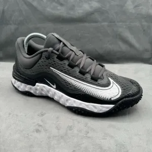 Nike Alpha Huarache Elite 4 Turf Baseball Black Gray White Men's sz 8