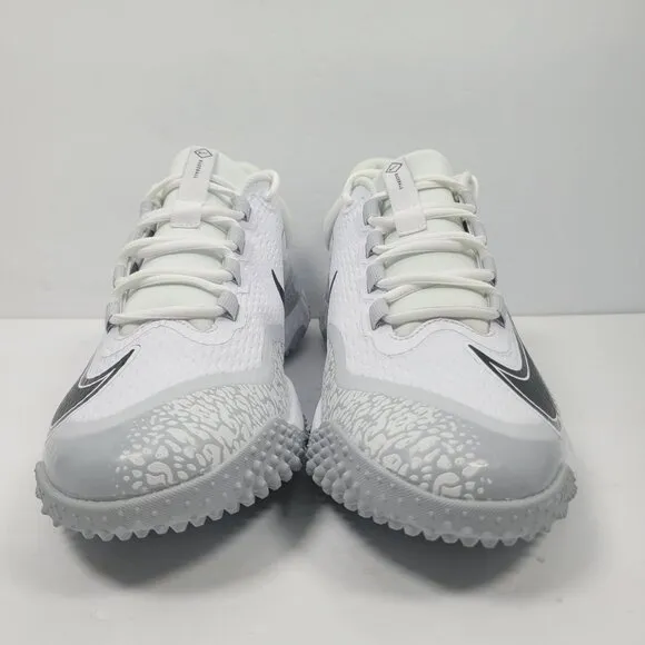 Nike Alpha Huarache Elite 4 Turf Men's White Gray Shoes FD2743-100 US Size 11NWB