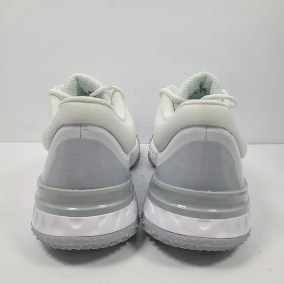 Nike Alpha Huarache Elite 4 Turf Men's White Gray Shoes FD2743-100 US Size 11NWB