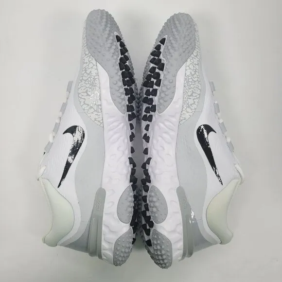 Nike Alpha Huarache Elite 4 Turf Men's White Gray Shoes FD2743-100 US Sz 11 NWB