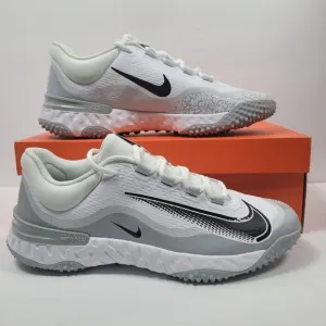 Nike Alpha Huarache Elite 4 Turf Men's White Gray Shoes FD2743-100 US Sz 11 NWB
