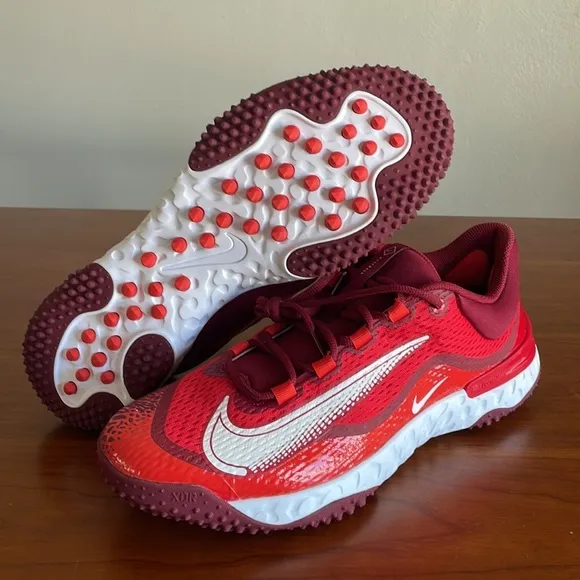 Nike Alpha Huarache Elite 4 Turf Red Baseball Shoes [DJ6523-616] Men’s NWOB