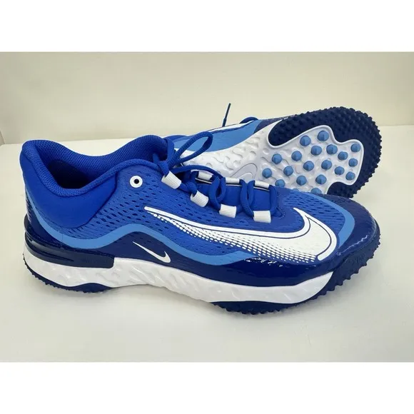 Nike Alpha Huarache Elite 4 Turf 'Royal Blue' DJ6523-414 Baseball Shoes Size 11
