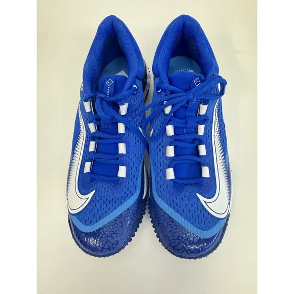 Nike Alpha Huarache Elite 4 Turf 'Royal Blue' DJ6523-414 Baseball Shoes Size 11