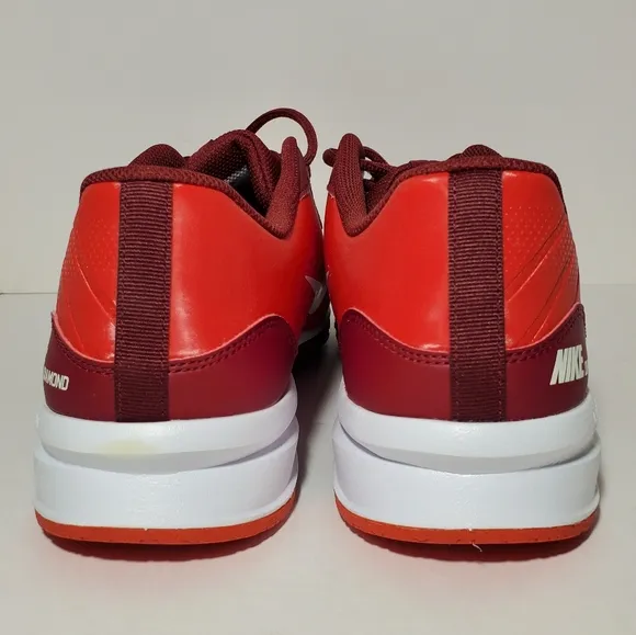 Nike Alpha Huarache Varsity 4 Turf Baseball Red Shoes DJ6518-616 Mens Size 12 US