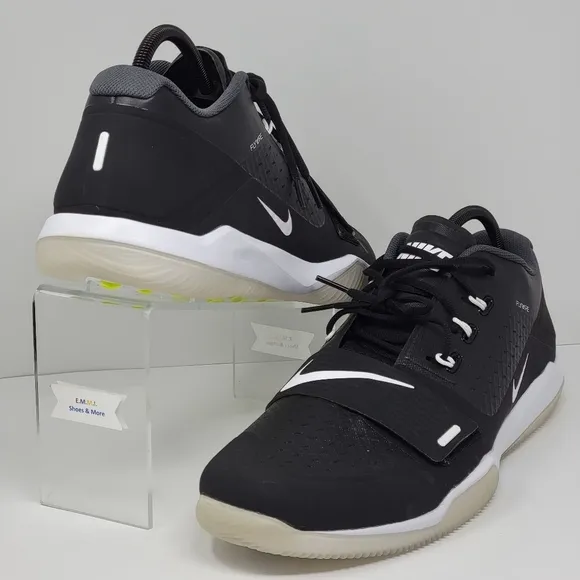 Nike Alpha Menace Turf Low Football Shoes Black/White AQ8129 001 Men Size 18 New