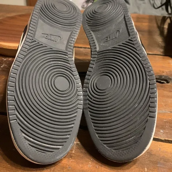 NIKE BLACK COURT VISION MID ATHLETIC SHOES SNEAKERS
