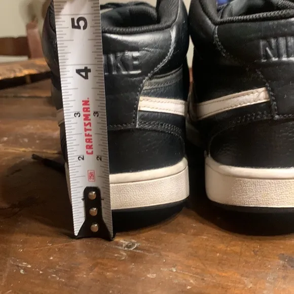 NIKE BLACK COURT VISION MID ATHLETIC SHOES SNEAKERS