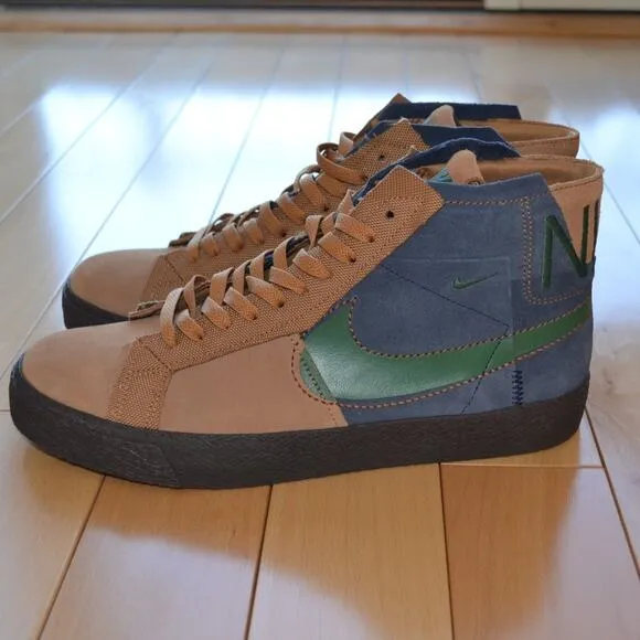 Nike Blazer SB Mid Top Sneaker Shoes Jade Size 10.5