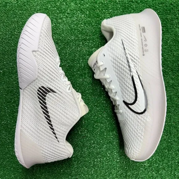 Nike Court Air Zoom Vapor 11 HC Low Womens Shoes White DR6965-100 VNDS Sz 8.5