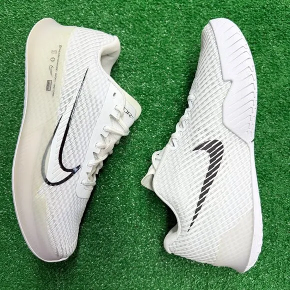 Nike Court Air Zoom Vapor 11 HC Low Womens Shoes White DR6965-100 VNDS Sz 8.5