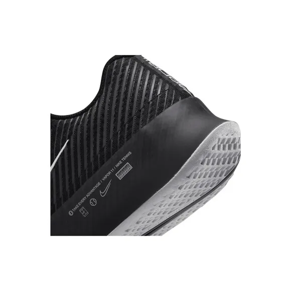 Nike Court Air Zoom Vapor 11 HC Tennis Shoes Black DR6965-001 SZ 9.5W/8M NEW