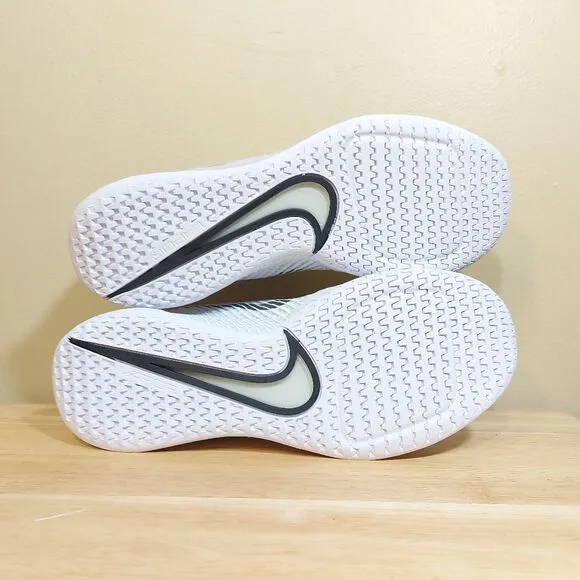 Nike Court Air Zoom Vapor 11 HC Tennis Shoes White Black DR6966-101 Men's Size 8