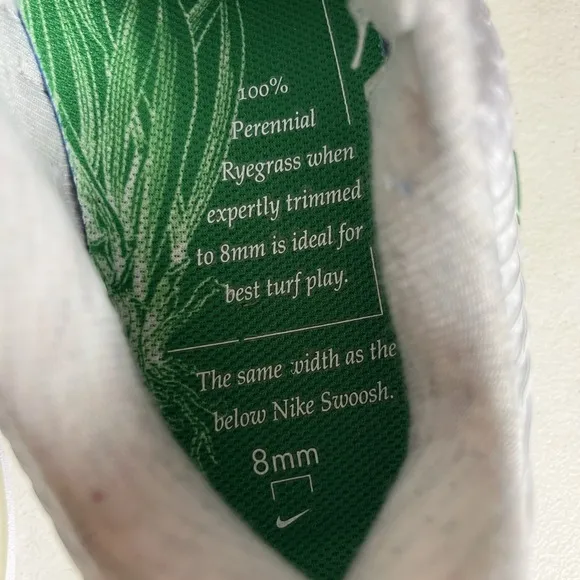 Nike Court Air Zoom Vapor 11 Women Size 8 White Kelly Green Tennis Shoes