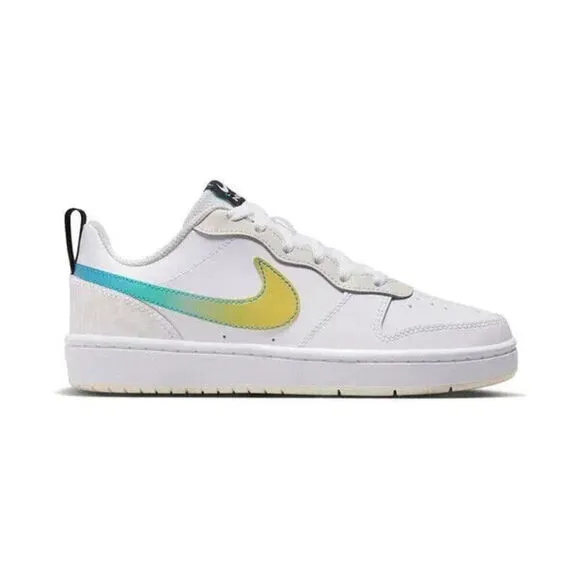 Nike Court Borough Low 2 FJ7692-191 Sneaker Big Kids White Lifestyle Shoes FD501