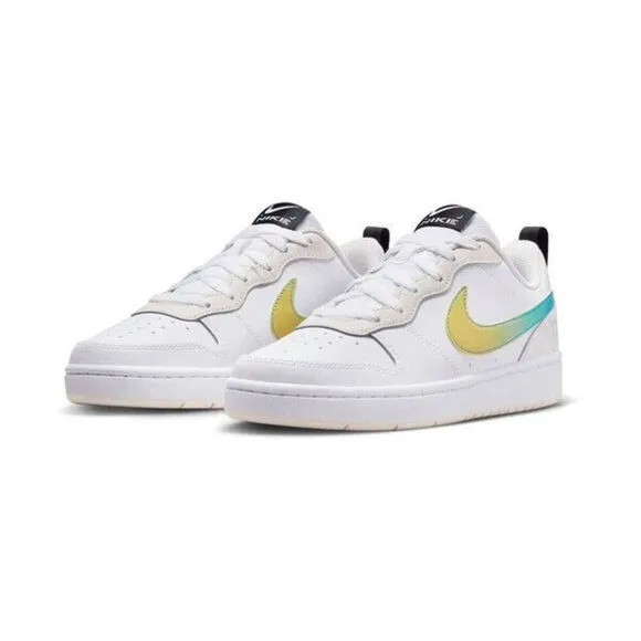 Nike Court Borough Low 2 FJ7692-191 Sneaker Big Kids White Lifestyle Shoes FD501