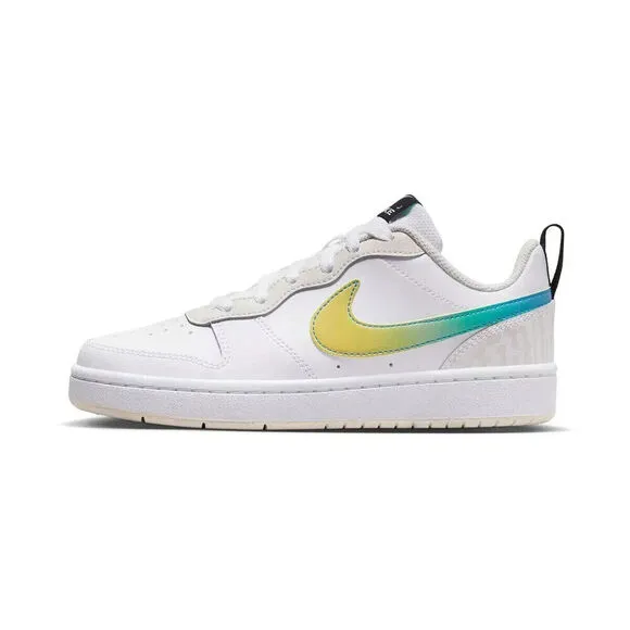Nike Court Borough Low 2 FJ7692-191 Sneaker Big Kids White Lifestyle Shoes FD501