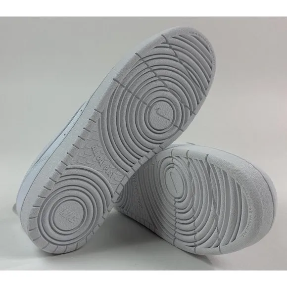 Nike Court Borough Low 2 (GS) 7Y Big Kids Youth Triple White Shoes BQ5448-100