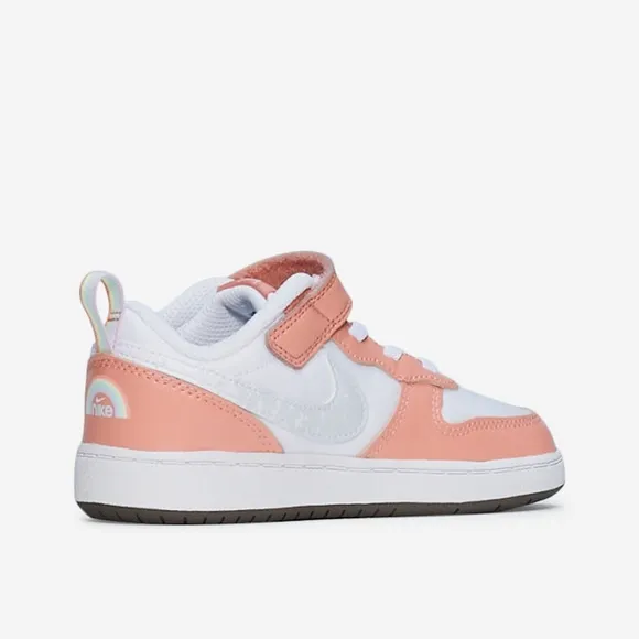 NIKE Court Borough Low 2 SE1 TDV (TDV) Sizes White/Aura Girl Shoes BRAND NEW