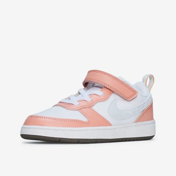 NIKE Court Borough Low 2 SE1 TDV (TDV) Sizes White/Aura Girl Shoes BRAND NEW