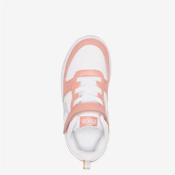 NIKE Court Borough Low 2 SE1 TDV (TDV) Sizes White/Aura Girl Shoes BRAND NEW
