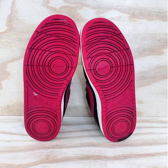 Nike - Court Borough Low 2 -Sneakers -Black/Red -Kids Big Unisex -7Y- BQ5448-007