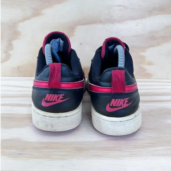 Nike - Court Borough Low 2 -Sneakers -Black/Red -Kids Big Unisex -7Y- BQ5448-007