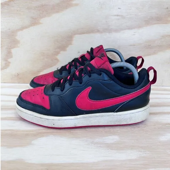 Nike - Court Borough Low 2 -Sneakers -Black/Red -Kids Big Unisex -7Y- BQ5448-007