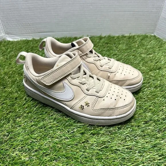 Nike Court Borough Low Recraft SE PSV Shoes Kids Size 1.5 Y Embroidered Floral