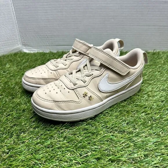 Nike Court Borough Low Recraft SE PSV Shoes Kids Size 1.5 Y Embroidered Floral