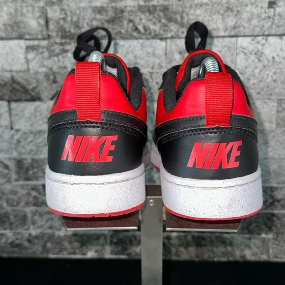 Nike Court Borough Low Recraft Shoes in University Red/White/Black 7Y