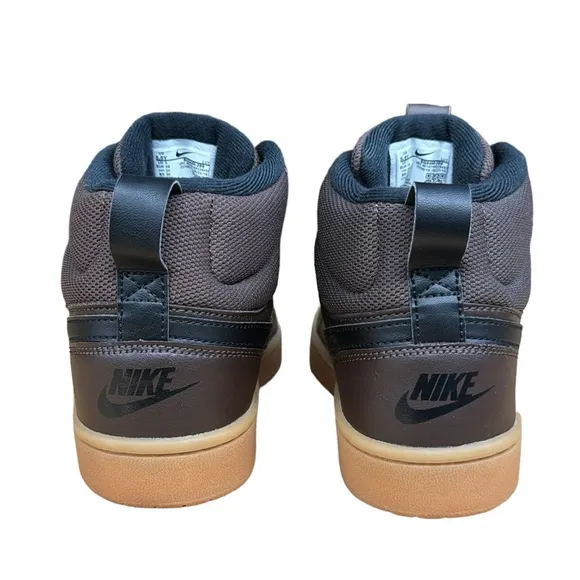 Nike Court Borough Mid 2 Boot GS 'Baroque Brown Gum' #BQ5440-200 - 5.5Y  7.5 Wms