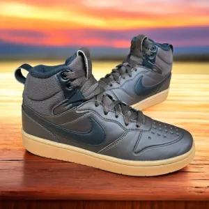 Nike Court Borough Mid 2 Boot GS 'Baroque Brown Gum' #BQ5440-200 - 5.5Y  7.5 Wms