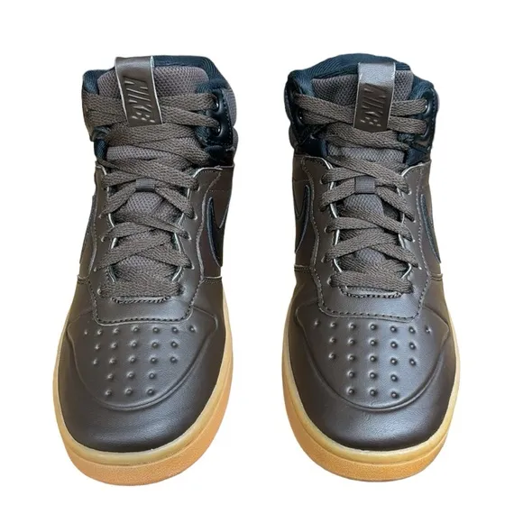 Nike Court Borough Mid 2 Boot GS 'Baroque Brown Gum' #BQ5440-200 - 5.5Y  7.5 Wms