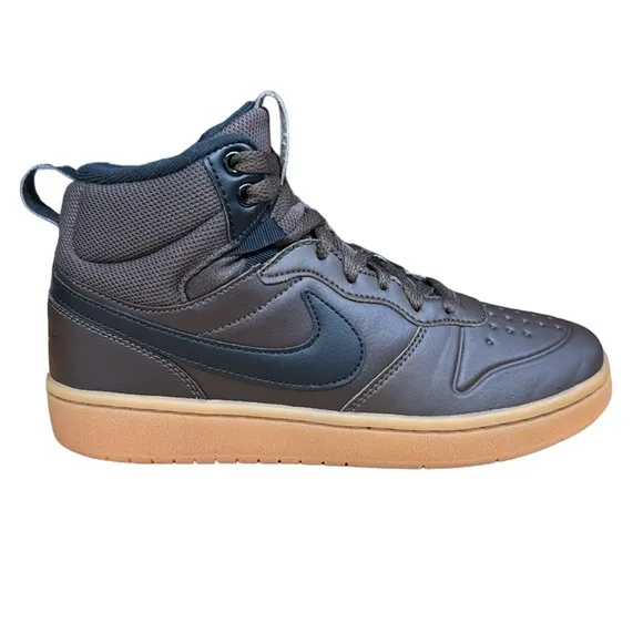Nike Court Borough Mid 2 Boot GS 'Baroque Brown Gum' #BQ5440-200 - 5.5Y  7.5 Wms