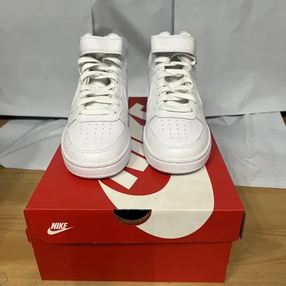 Nike Court Borough Mid 2 CD7782-100 Sneaker Kid 5.5 White Lifestyle Shoes BBS138