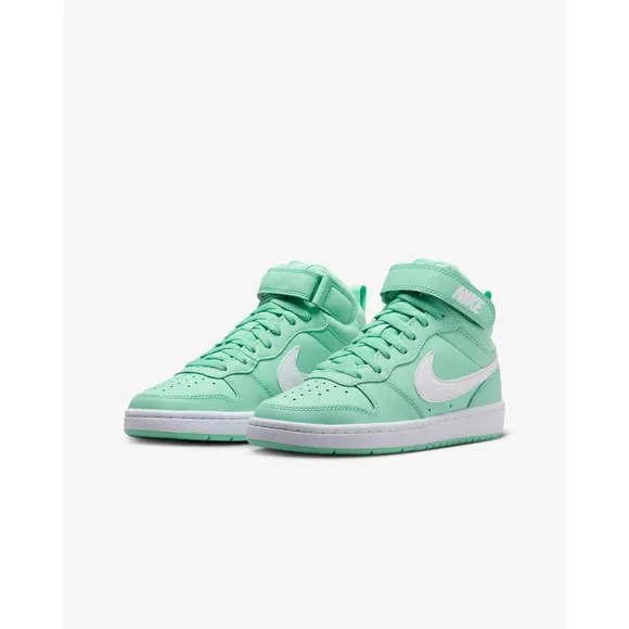 Nike Court Borough Mid 2 CD7782-300 Sneaker Big Kids 7 Emerald Rise Shoes NR9821