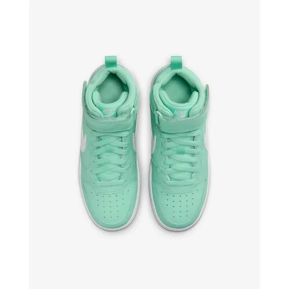 Nike Court Borough Mid 2 CD7782-300 Sneaker Big Kids 7 Emerald Rise Shoes NR9821