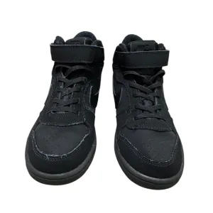 NIKE Court Borough Mid, 870026-001,  Size 3Y US for kids, Black color