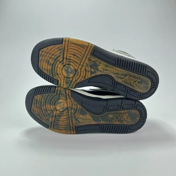Nike Court Force Low Kameda Brothers Black Gold Silver Shoes Youth Size 6