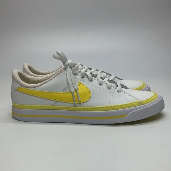 Nike Court Legacy Big Kids Summit White/Opti Yellow DA5380-119 New with box