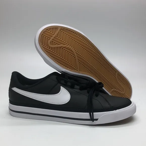 Nike Court Legacy (GS) Black/White DA5380-002 New with Box