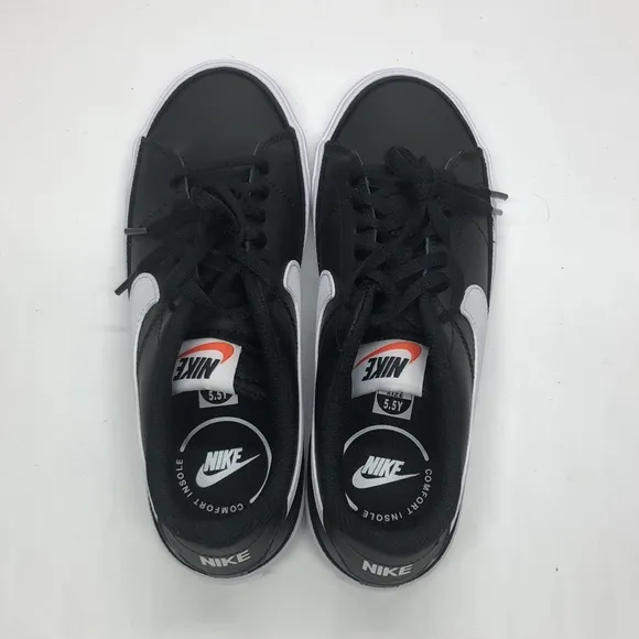Nike Court Legacy (GS) Black/White DA5380-002 New with Box