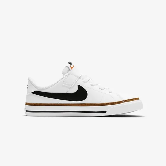 Nike Court Legacy Low White Desert Ochre Little Kids Shoes 11Y-3Y DA5381…