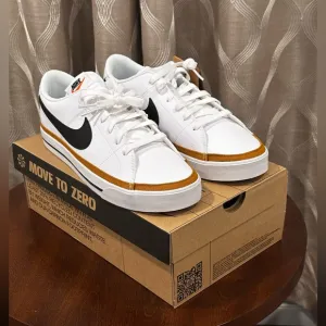 Nike Court Legacy Men’s Size US 11 Shoes DH3162 - 100 White Black Desert Ochre