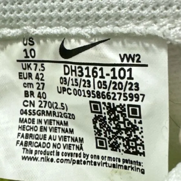 Nike Court Legacy NN Athletic Shoes DH3161-101 Women's Size‎ 10